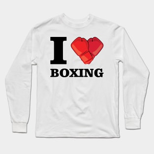 I Love Boxing Long Sleeve T-Shirt